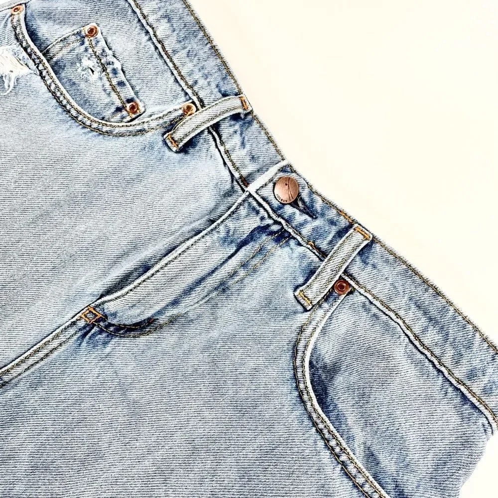 Nobody cut off jean skirt 28